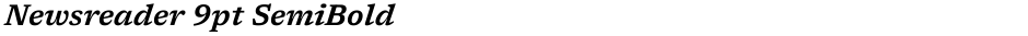 Newsreader 9pt SemiBoldDemo
