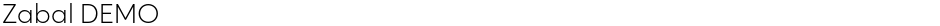 Zabal DEMODemo