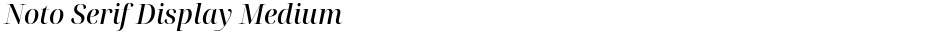 Noto Serif Display MediumDemo
