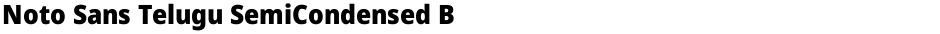Noto Sans Telugu SemiCondensed BlackDemo