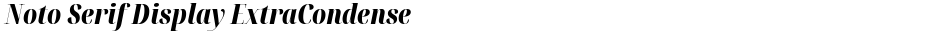 Noto Serif Display ExtraCondensed BlackDemo
