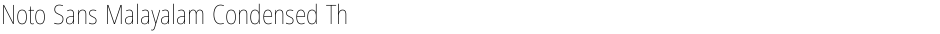 Noto Sans Malayalam Condensed ThinDemo