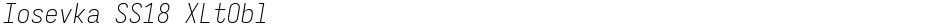 Iosevka SS18 XLtOblDemo