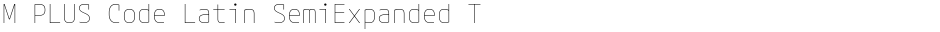 M PLUS Code Latin SemiExpanded ThinDemo