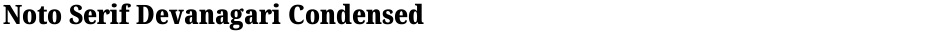 Noto Serif Devanagari Condensed BlackDemo