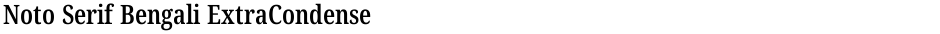 Noto Serif Bengali ExtraCondensed SemiBoldDemo