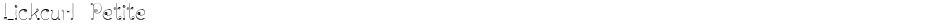 Lickcurl PetiteDemo