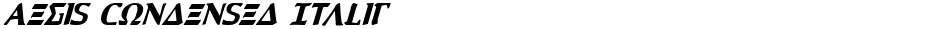 Aegis Condensed ItalicDemo