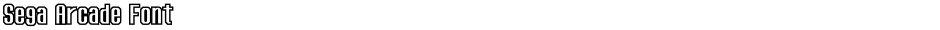 Sega Arcade FontDemo