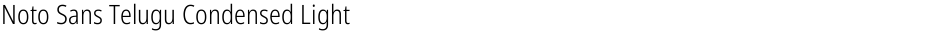 Noto Sans Telugu Condensed LightDemo