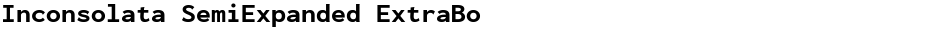 Inconsolata SemiExpanded ExtraBoldDemo