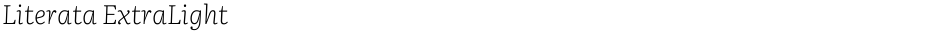 Literata ExtraLightDemo