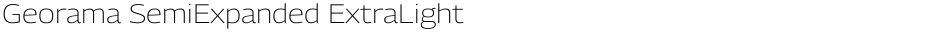 Georama SemiExpanded ExtraLightDemo