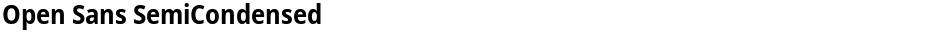 Open Sans SemiCondensedDemo