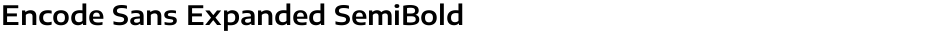 Encode Sans Expanded SemiBoldDemo