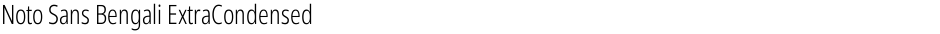 Noto Sans Bengali ExtraCondensed LightDemo