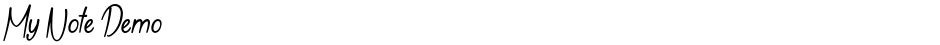 My Note DemoDemo