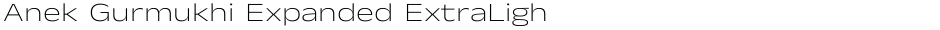 Anek Gurmukhi Expanded ExtraLightDemo