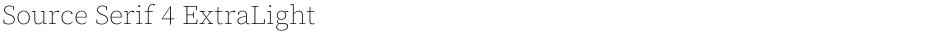 Source Serif 4 ExtraLightDemo