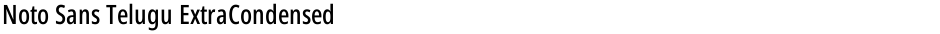 Noto Sans Telugu ExtraCondensed MediumDemo
