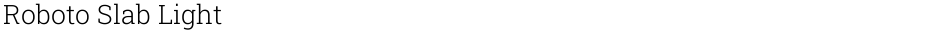 Roboto Slab LightDemo
