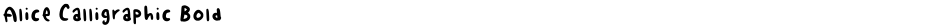 Alice Calligraphic BoldDemo