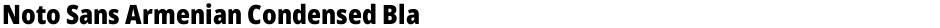 Noto Sans Armenian Condensed BlackDemo