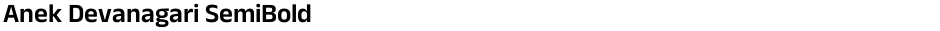 Anek Devanagari SemiBoldDemo