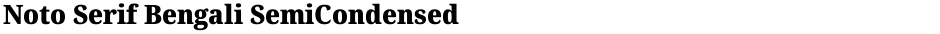Noto Serif Bengali SemiCondensed BlackDemo