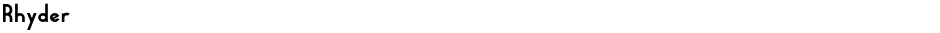 RhyderDemo
