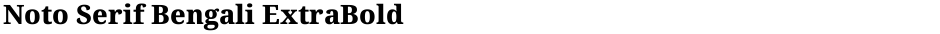 Noto Serif Bengali ExtraBoldDemo