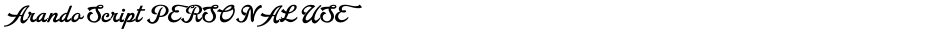 Arando Script PERSONAL USEDemo