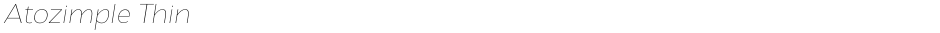 Atozimple ThinDemo