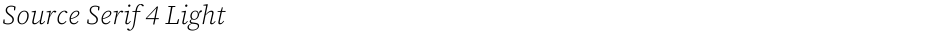 Source Serif 4 LightDemo