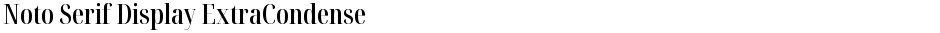 Noto Serif Display ExtraCondensed SemiBoldDemo
