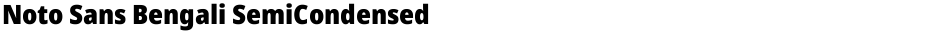Noto Sans Bengali SemiCondensed BlackDemo