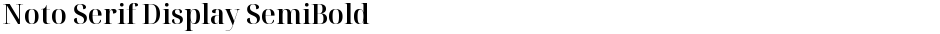 Noto Serif Display SemiBoldDemo
