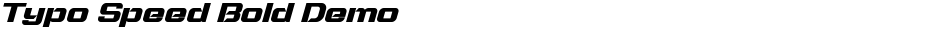 Typo Speed Bold DemoDemo