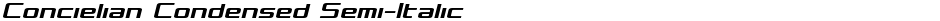 Concielian Condensed Semi-ItalicDemo