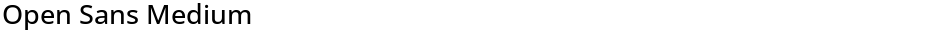 Open Sans MediumDemo