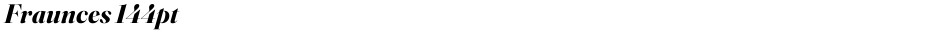 Fraunces 144ptDemo