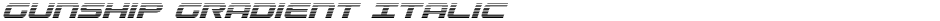 Gunship Gradient ItalicDemo