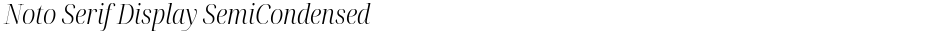 Noto Serif Display SemiCondensed LightDemo