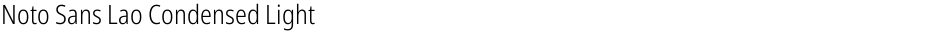 Noto Sans Lao Condensed LightDemo
