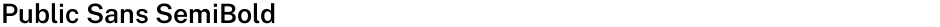 Public Sans SemiBoldDemo