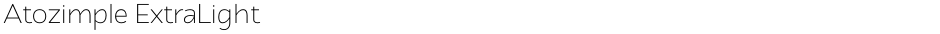 Atozimple ExtraLightDemo