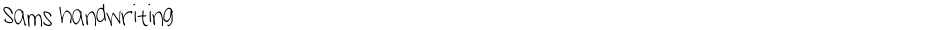 Sams handwritingDemo