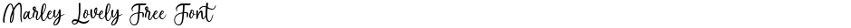 Marley Lovely Free FontDemo
