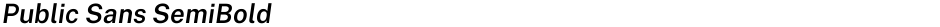 Public Sans SemiBoldDemo