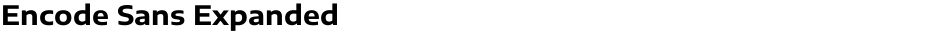 Encode Sans ExpandedDemo